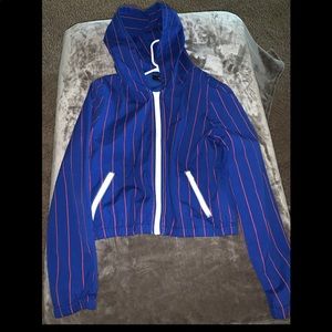Striped blue jacket